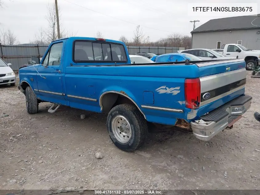 1995 Ford F150 VIN: 1FTEF14N0SLB83675 Lot: 41751132
