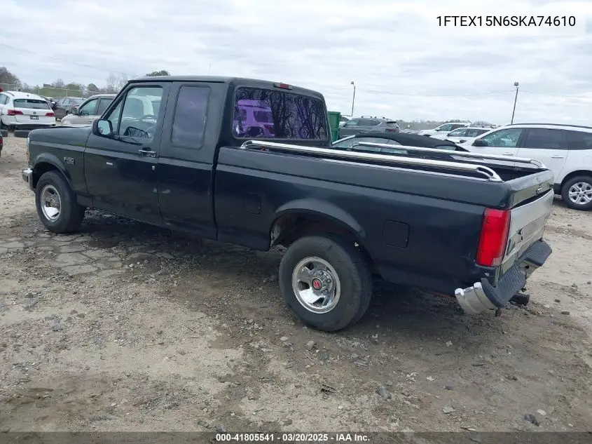 1995 Ford F150 VIN: 1FTEX15N6SKA74610 Lot: 41805541