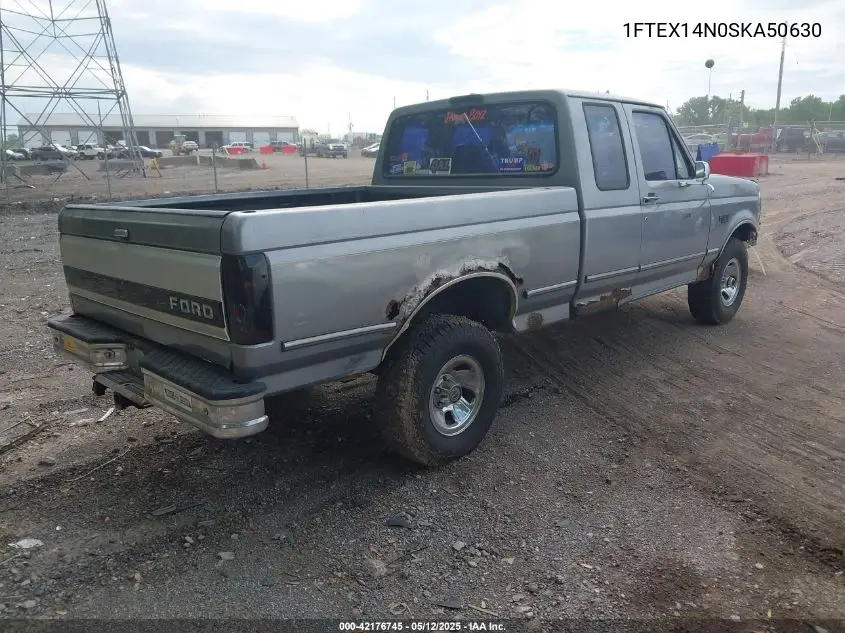 1995 Ford F150 VIN: 1FTEX14N0SKA50630 Lot: 42176745