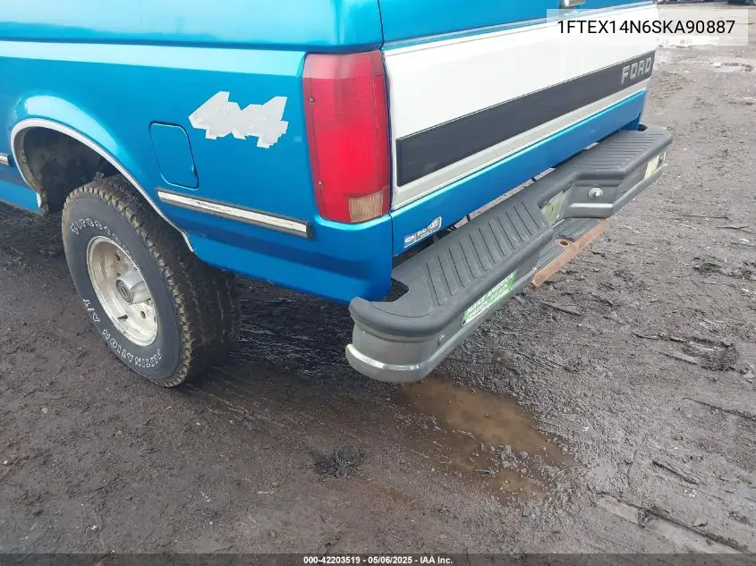 1995 Ford F150 VIN: 1FTEX14N6SKA90887 Lot: 42203519