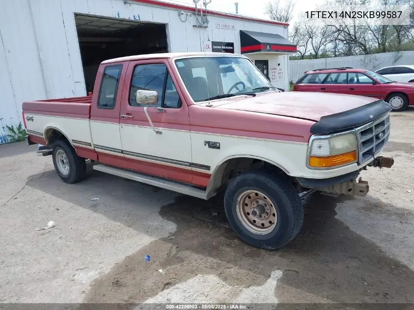 1995 Ford F150 VIN: 1FTEX14N2SKB99587 Lot: 42206903