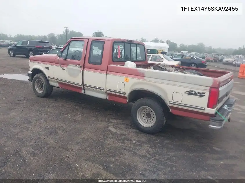 1995 Ford F150 VIN: 1FTEX14Y6SKA92455 Lot: 42208650