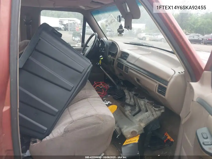 1995 Ford F150 VIN: 1FTEX14Y6SKA92455 Lot: 42208650