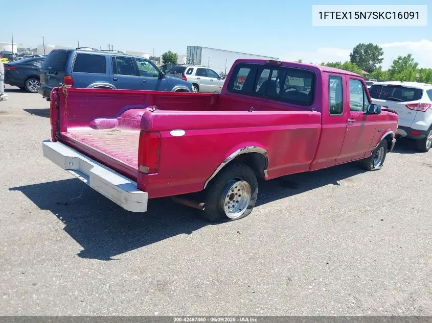 1995 Ford F150 VIN: 1FTEX15N7SKC16091 Lot: 42467460