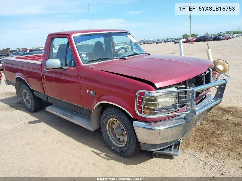 1995 Ford F150 VIN: 1FTEF15YXSLB16753 Lot: 42479261