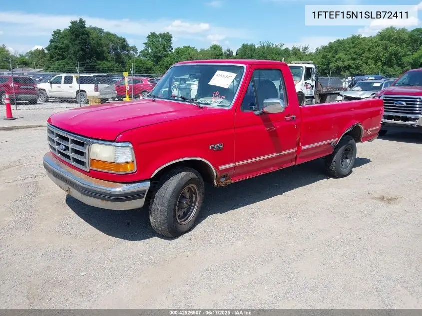 1995 Ford F150 VIN: 1FTEF15N1SLB72411 Lot: 42526507