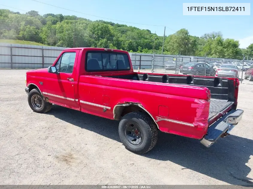 1995 Ford F150 VIN: 1FTEF15N1SLB72411 Lot: 42526507