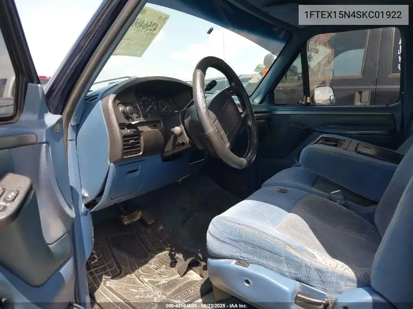 1995 Ford F150 VIN: 1FTEX15N4SKC01922 Lot: 42564609