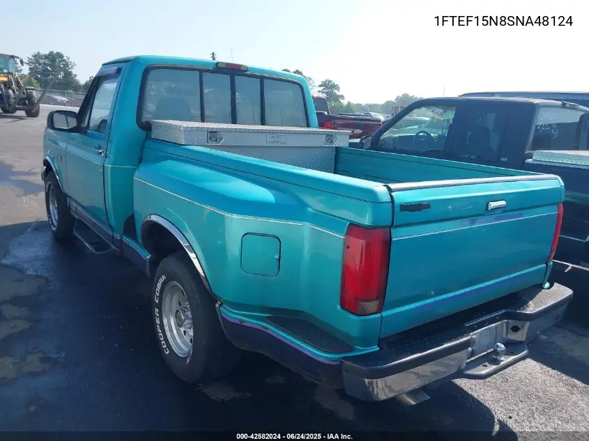 1995 Ford F150 VIN: 1FTEF15N8SNA48124 Lot: 42582024