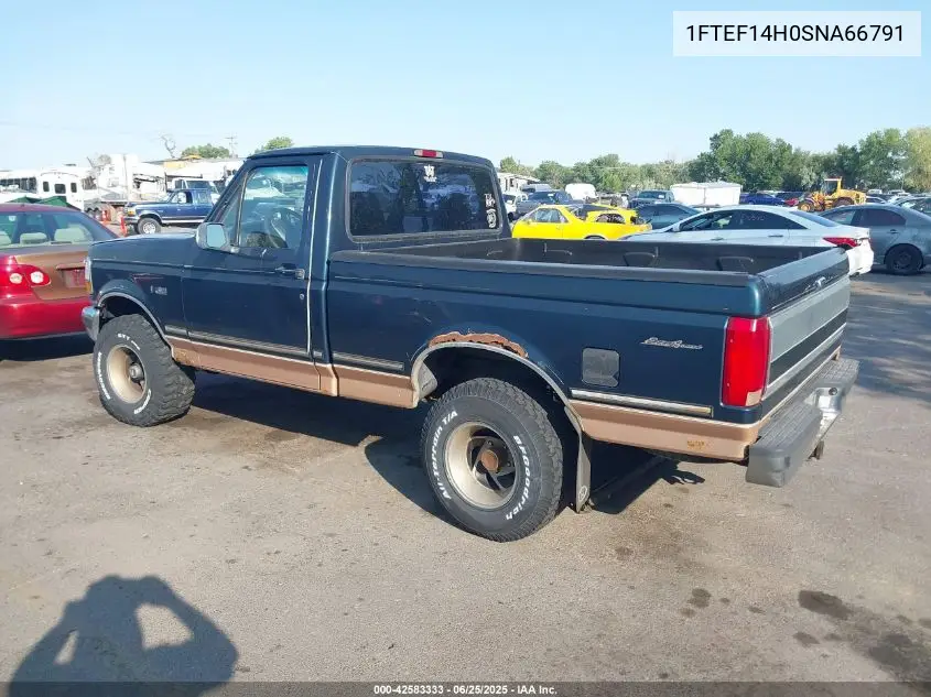 1995 Ford F150 VIN: 1FTEF14H0SNA66791 Lot: 42583333