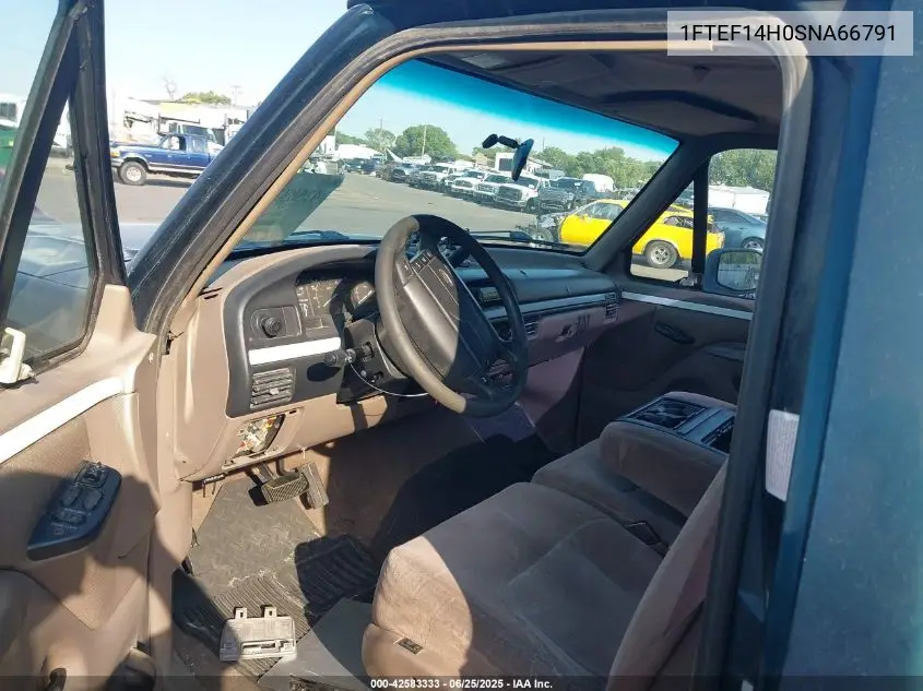 1995 Ford F150 VIN: 1FTEF14H0SNA66791 Lot: 42583333