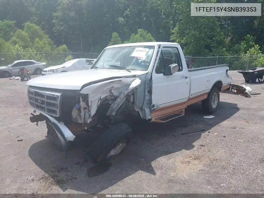 1995 Ford F150 VIN: 1FTEF15Y4SNB39353 Lot: 42596033