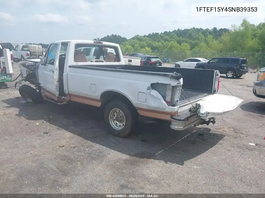1995 Ford F150 VIN: 1FTEF15Y4SNB39353 Lot: 42596033