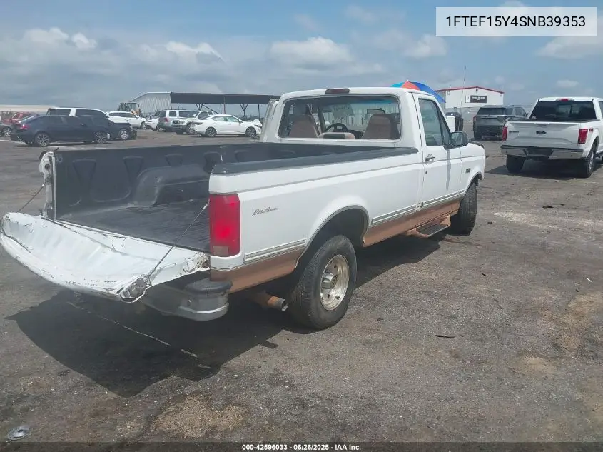 1995 Ford F150 VIN: 1FTEF15Y4SNB39353 Lot: 42596033