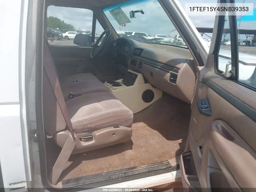 1995 Ford F150 VIN: 1FTEF15Y4SNB39353 Lot: 42596033