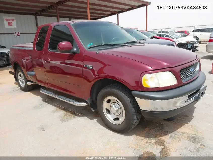 1997 Ford F-150 Lariat/Standard/Xl/Xlt VIN: 1FTDX0763VKA34503 Lot: 42206330