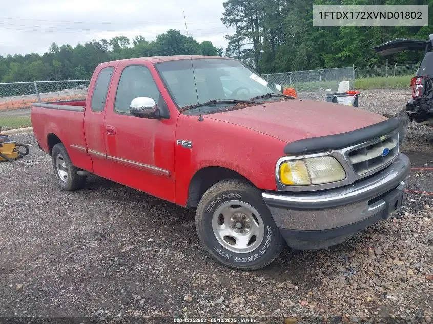 1997 Ford F150 VIN: 1FTDX172XVND01802 Lot: 42252952