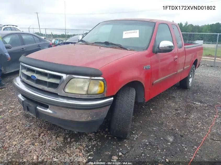 1997 Ford F150 VIN: 1FTDX172XVND01802 Lot: 42252952