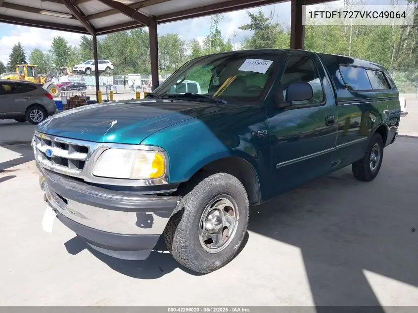 1997 Ford F-150 Standard/Xl/Xlt VIN: 1FTDF1727VKC49064 Lot: 42256020