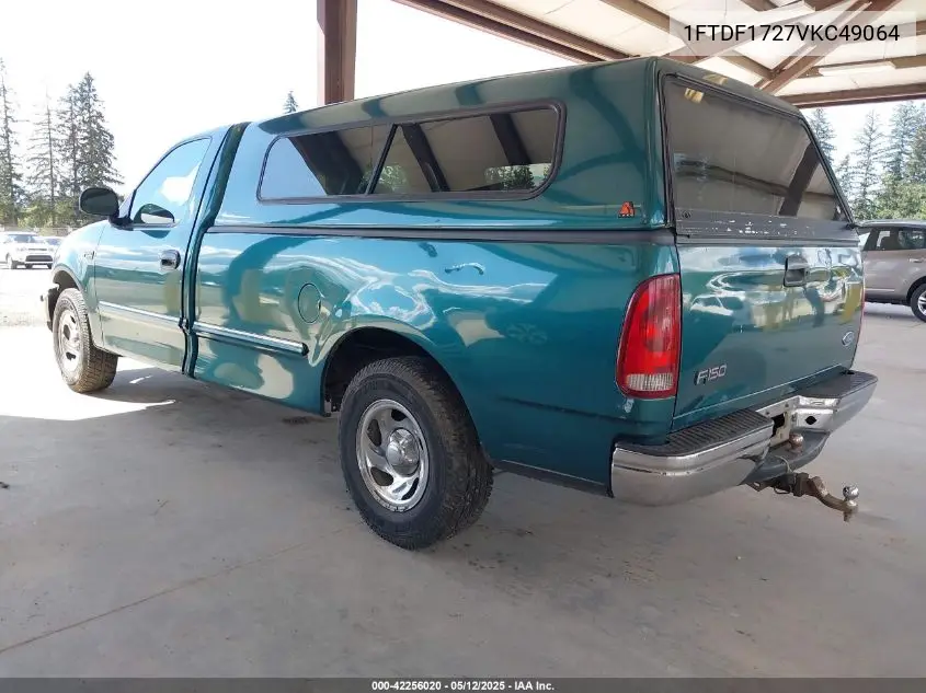 1997 Ford F-150 Standard/Xl/Xlt VIN: 1FTDF1727VKC49064 Lot: 42256020
