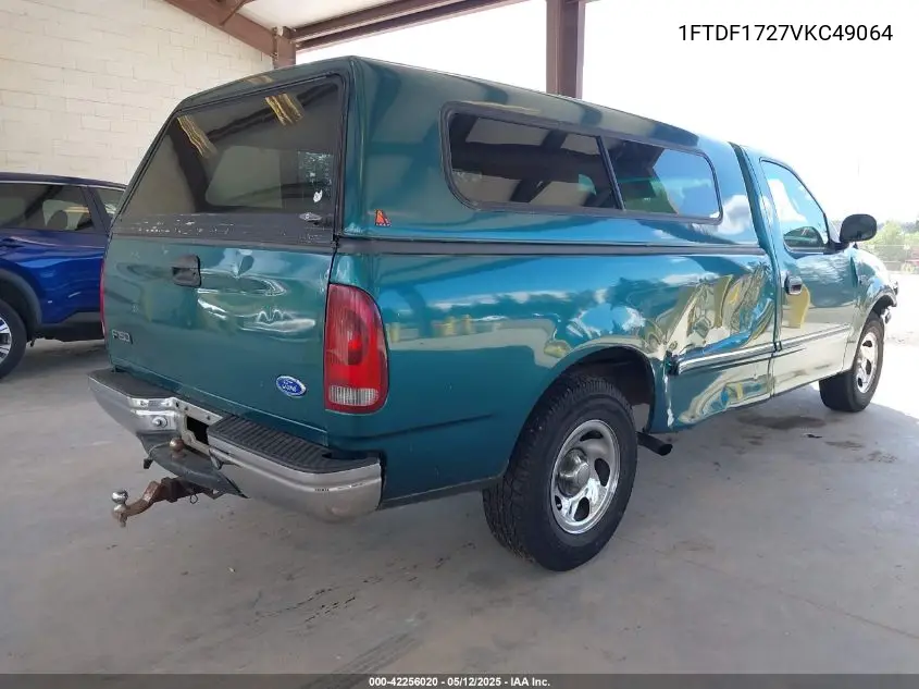 1997 Ford F-150 Standard/Xl/Xlt VIN: 1FTDF1727VKC49064 Lot: 42256020
