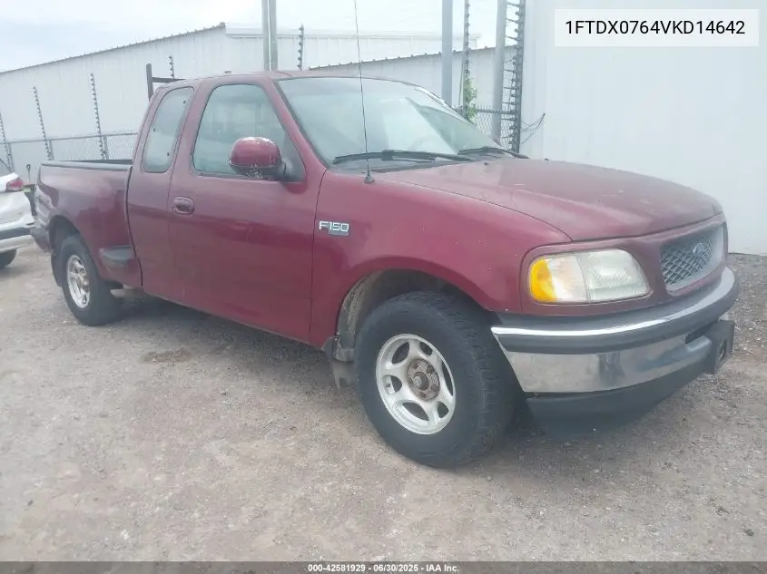 1997 Ford F-150 Lariat/Standard/Xl/Xlt VIN: 1FTDX0764VKD14642 Lot: 42581929