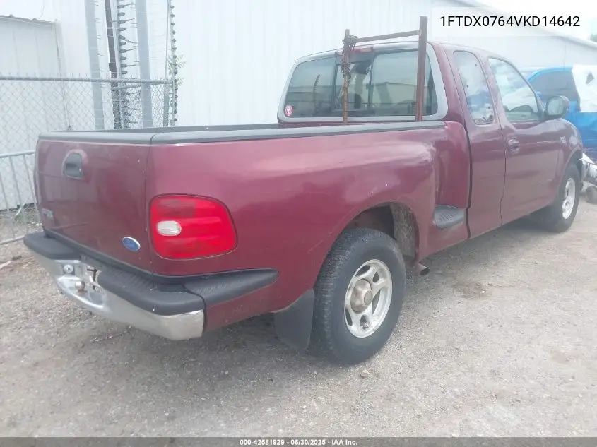 1997 Ford F-150 Lariat/Standard/Xl/Xlt VIN: 1FTDX0764VKD14642 Lot: 42581929