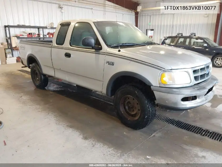 1997 Ford F-150 Lariat/Xl/Xlt VIN: 1FTDX1863VKB10077 Lot: 42605282