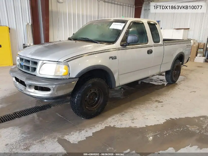 1997 Ford F-150 Lariat/Xl/Xlt VIN: 1FTDX1863VKB10077 Lot: 42605282
