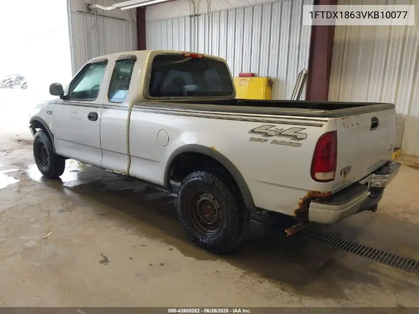 1997 Ford F-150 Lariat/Xl/Xlt VIN: 1FTDX1863VKB10077 Lot: 42605282