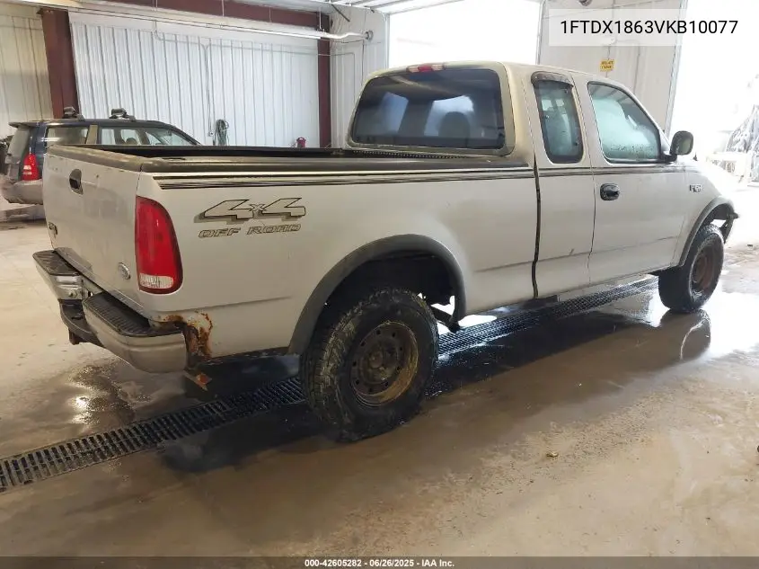 1997 Ford F-150 Lariat/Xl/Xlt VIN: 1FTDX1863VKB10077 Lot: 42605282