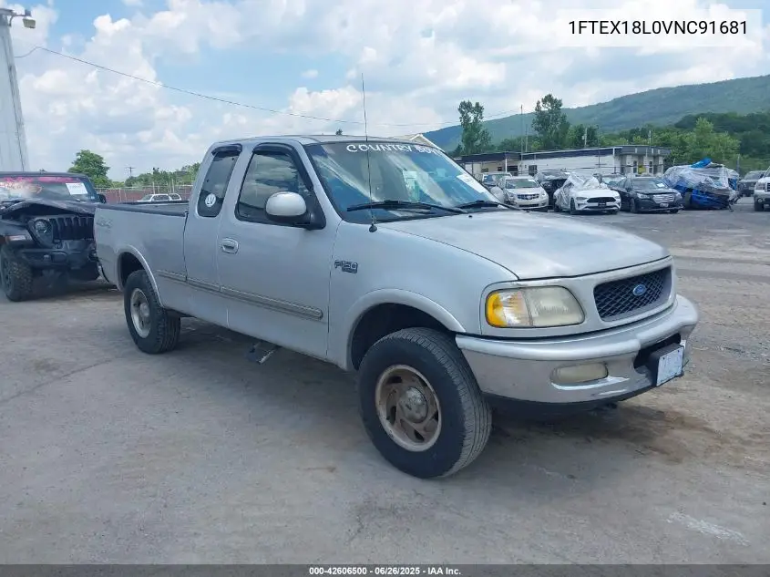 1997 Ford F-150 Lariat/Xl/Xlt VIN: 1FTEX18L0VNC91681 Lot: 42606500