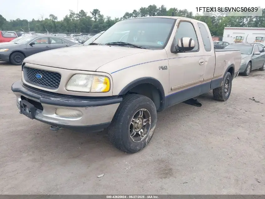 1997 Ford F-150 Lariat/Xl/Xlt VIN: 1FTEX18L5VNC50639 Lot: 42620804