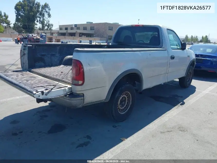 1997 Ford F-150 Standard/Xl/Xlt VIN: 1FTDF1828VKA26577 Lot: 42625435