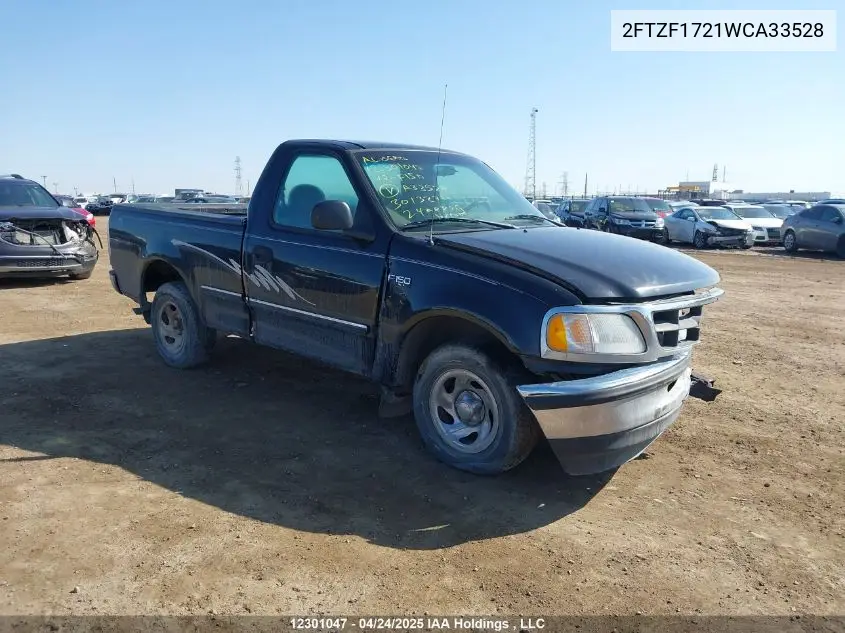 1998 Ford F150 VIN: 2FTZF1721WCA33528 Lot: 12301047