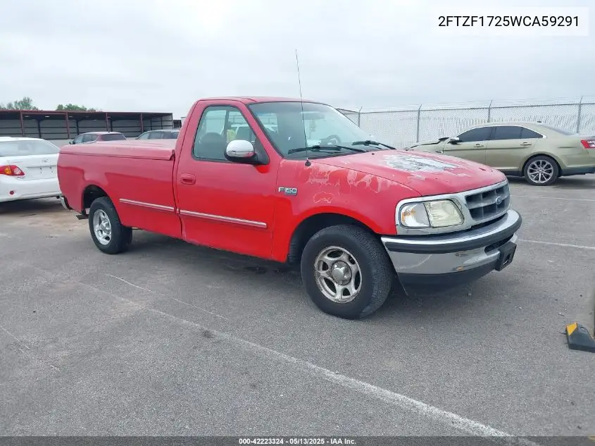 1998 Ford F-150 Standard/Xl/Xlt VIN: 2FTZF1725WCA59291 Lot: 42223324
