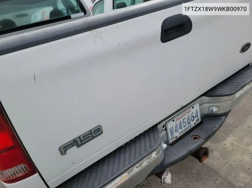 1998 Ford F150 VIN: 1FTZX18W9WKB00970 Lot: 42262603
