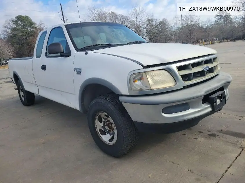 1998 Ford F150 VIN: 1FTZX18W9WKB00970 Lot: 42262603