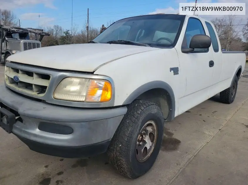 1998 Ford F150 VIN: 1FTZX18W9WKB00970 Lot: 42262603