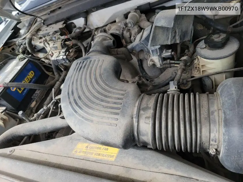 1998 Ford F150 VIN: 1FTZX18W9WKB00970 Lot: 42262603