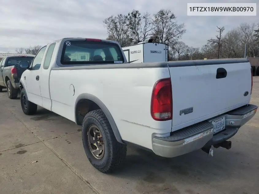 1998 Ford F150 VIN: 1FTZX18W9WKB00970 Lot: 42262603