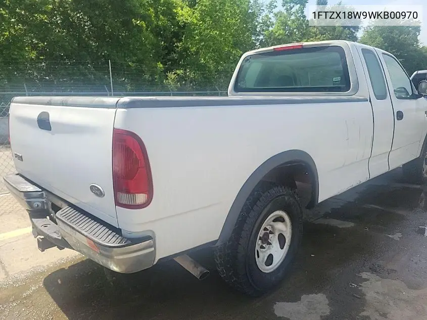 1ftzx18w9wkb00970 1FTZX18W9WKB00970 1998 Ford F-150 Lariat/Standard/Xl/Xlt