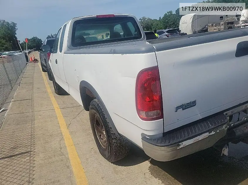 1ftzx18w9wkb00970 1FTZX18W9WKB00970 1998 Ford F-150 Lariat/Standard/Xl/Xlt