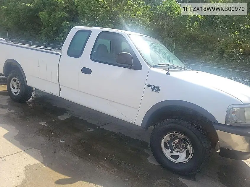 1ftzx18w9wkb00970 1FTZX18W9WKB00970 1998 Ford F-150 Lariat/Standard/Xl/Xlt