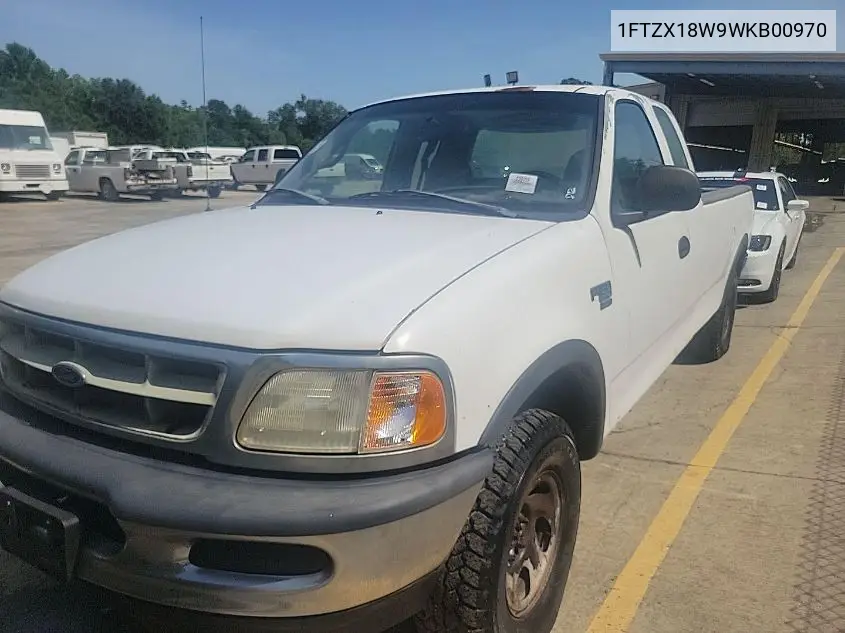1ftzx18w9wkb00970 1FTZX18W9WKB00970 1998 Ford F-150 Lariat/Standard/Xl/Xlt