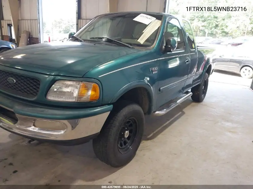 1998 Ford F-150 Lariat/Standard/Xl/Xlt VIN: 1FTRX18L5WNB23716 Lot: 42579695