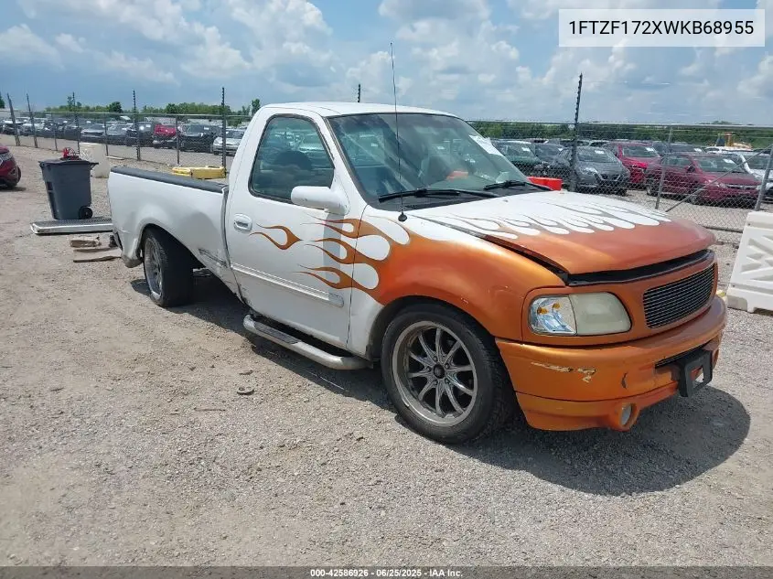 1998 Ford F-150 Standard/Xl/Xlt VIN: 1FTZF172XWKB68955 Lot: 42586926