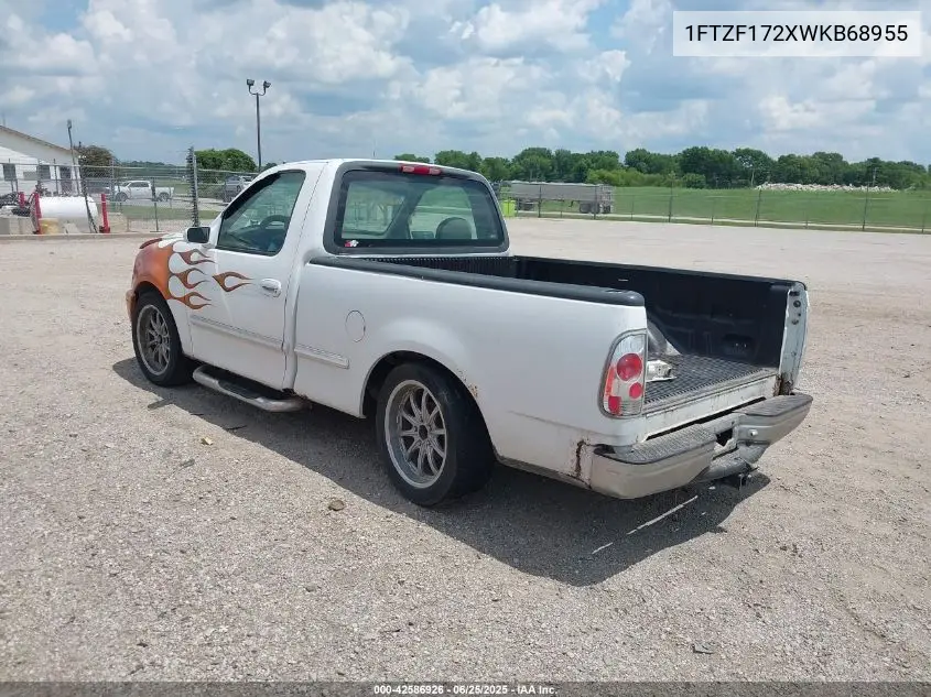 1998 Ford F-150 Standard/Xl/Xlt VIN: 1FTZF172XWKB68955 Lot: 42586926