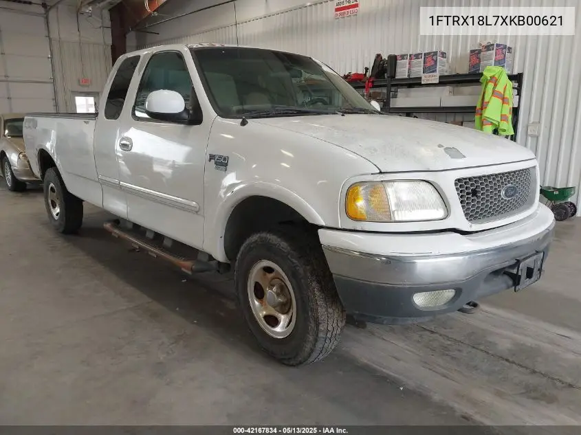 1999 Ford F-150 Lariat/Xl/Xlt VIN: 1FTRX18L7XKB00621 Lot: 42167834
