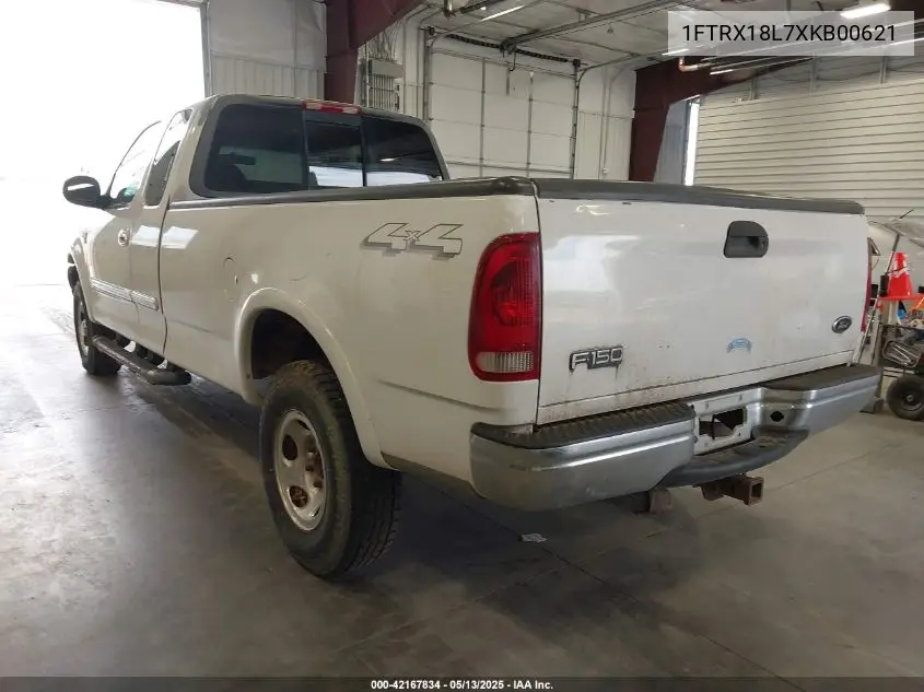 1999 Ford F-150 Lariat/Xl/Xlt VIN: 1FTRX18L7XKB00621 Lot: 42167834